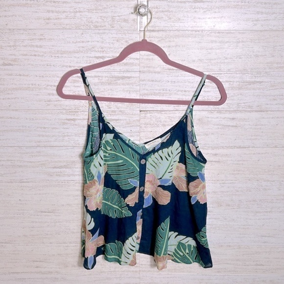 Miss Love Green Leaf OverSized Crop Top | SIZE S - Picture 1 of 5